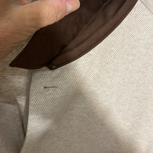 Lands End Herringbone shirt jacket - Picture 10 of 12